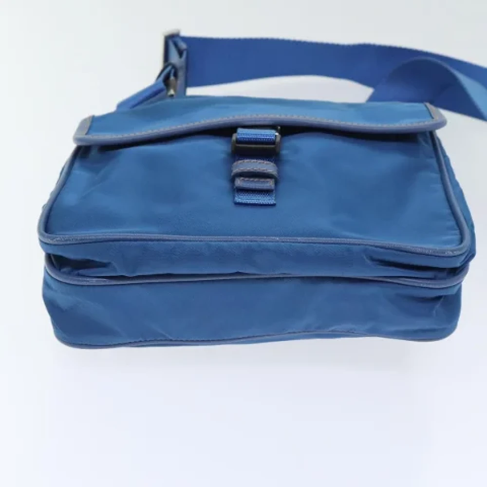 Prada Vintage Pre-owned Nylon prada-bags Blue Dames
