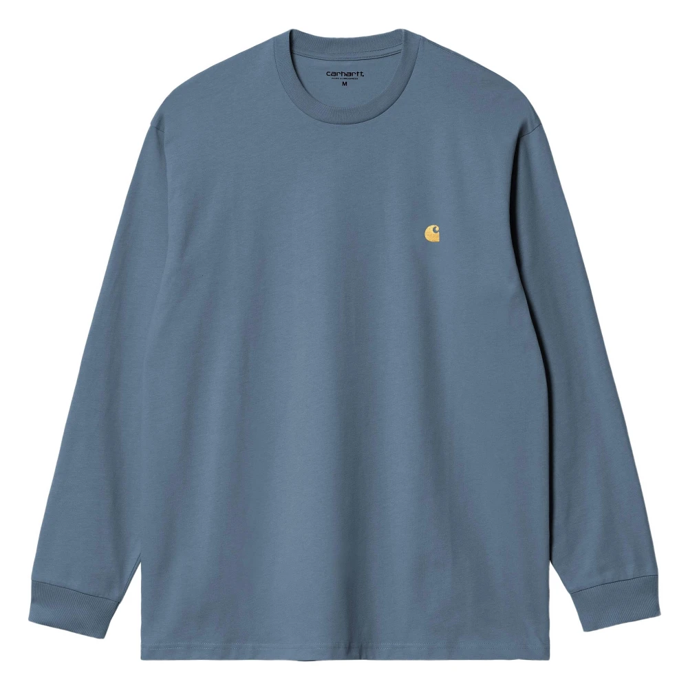 Carhartt WIP L S Chase Longsleeve T-shirt Blue Heren