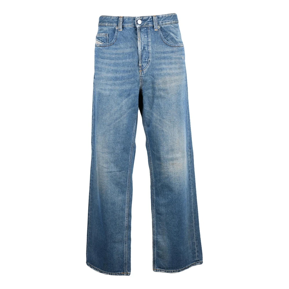 Diesel Mannelijk Blauw Jeans Heren, W34, Katoen, 2001 D-Macro Jeans