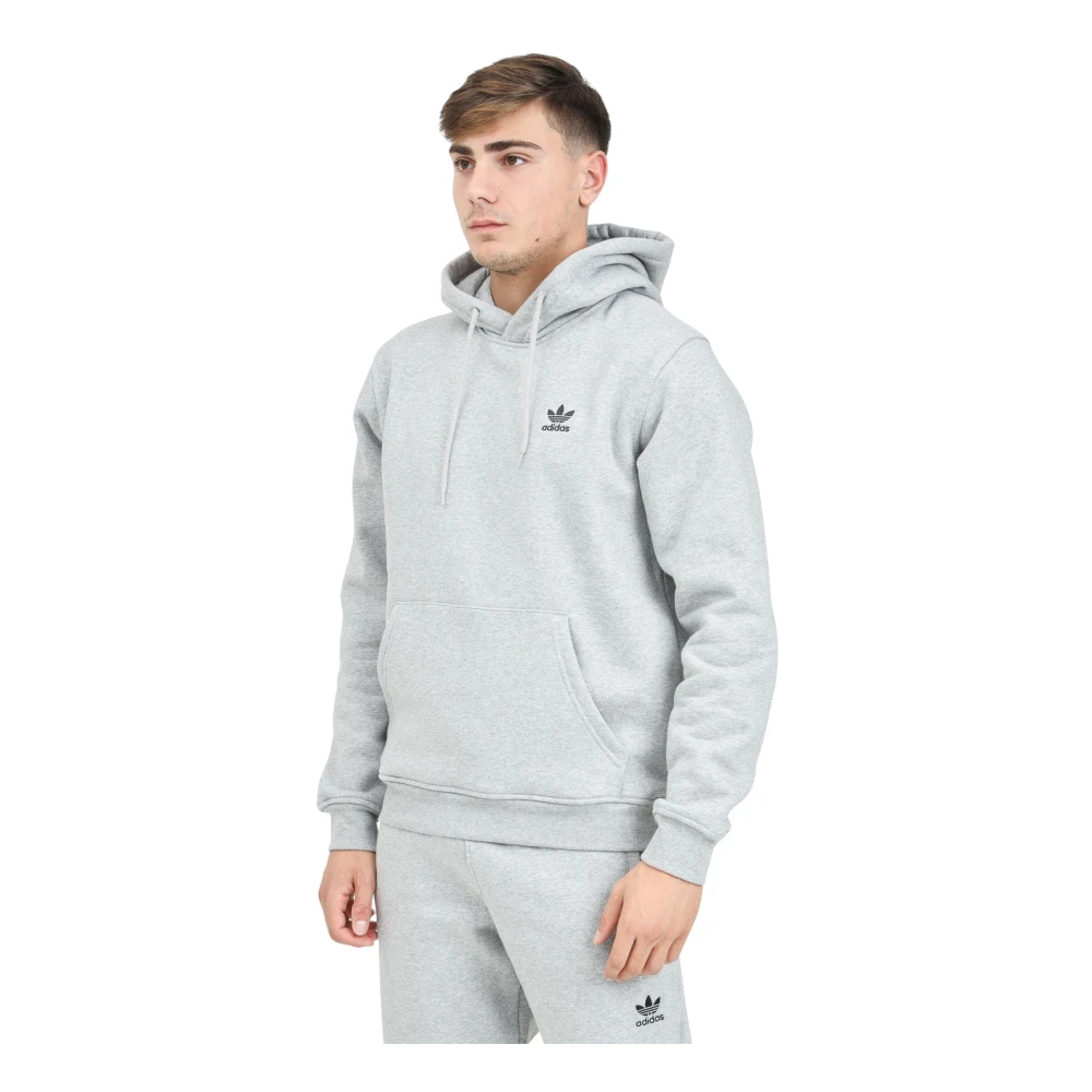 adidas Originals Essentials Hoodie Sweater Grijs Mannen Gray Heren