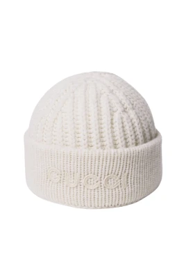 Logo-Patch Ribbed Beanie