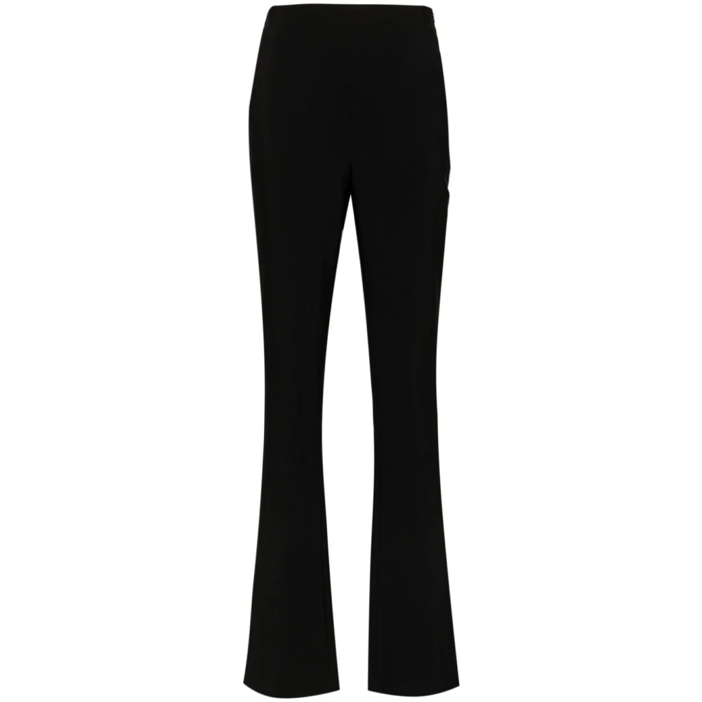 Genny Zwarte op maat gemaakte flare broek Black Dames
