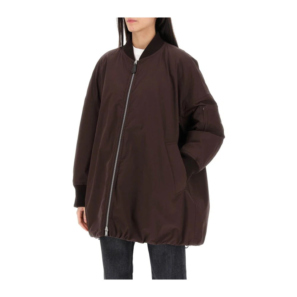 Jil Sander Stijlvolle jas voor mannen en vrouwen Brown Dames