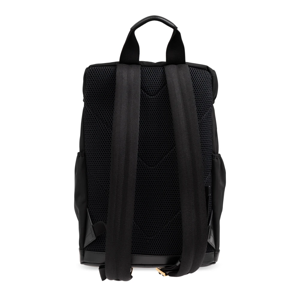 Tom Ford Rugzak met logo patch Black Heren