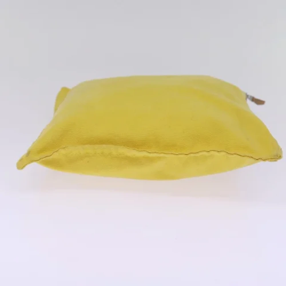 Hermès Vintage Pre-owned Canvas pouches Yellow Dames