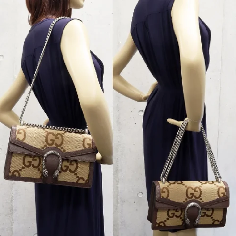 Gucci Vintage Pre-owned Canvas gucci-bags Brown Dames