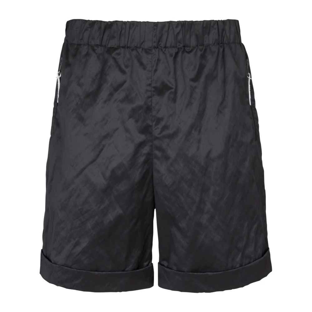 Balmain Nylon Shorts Black Heren