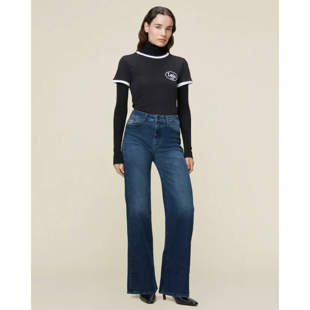 Lois Palazzo Jeans Blue Dames
