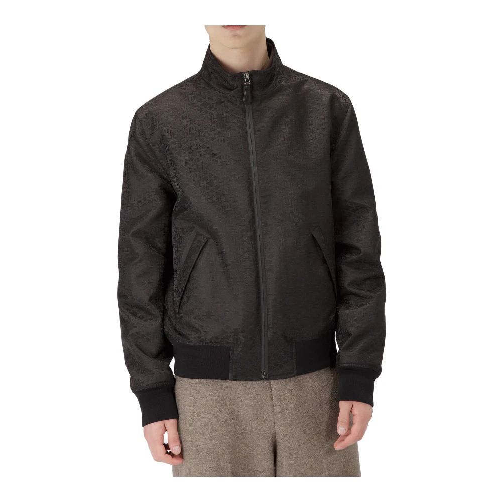 Bally Omkeerbare Logo Print Jas Black Heren