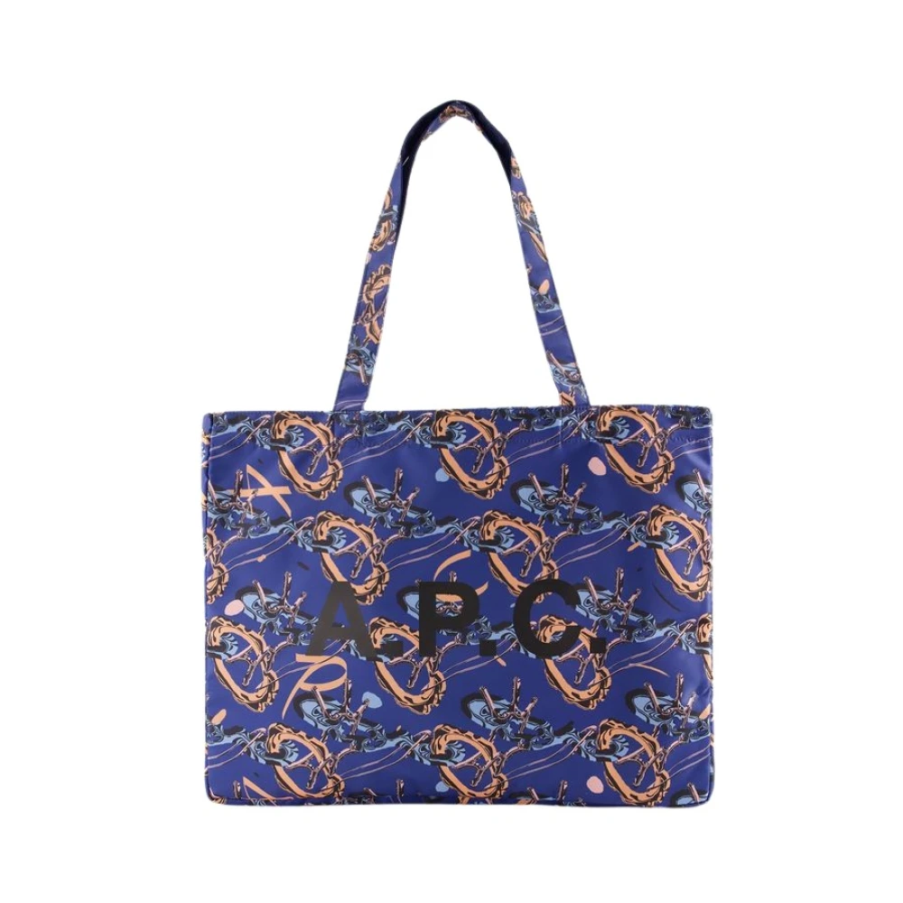 A.p.c. Women's Blue Reversible Shopper Bag - Shopping Bags - One Size - Bags
