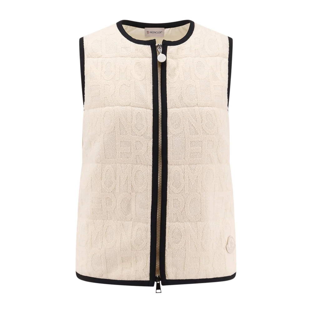 Moncler - Jackets > Vests - White - Moncler - Modalova