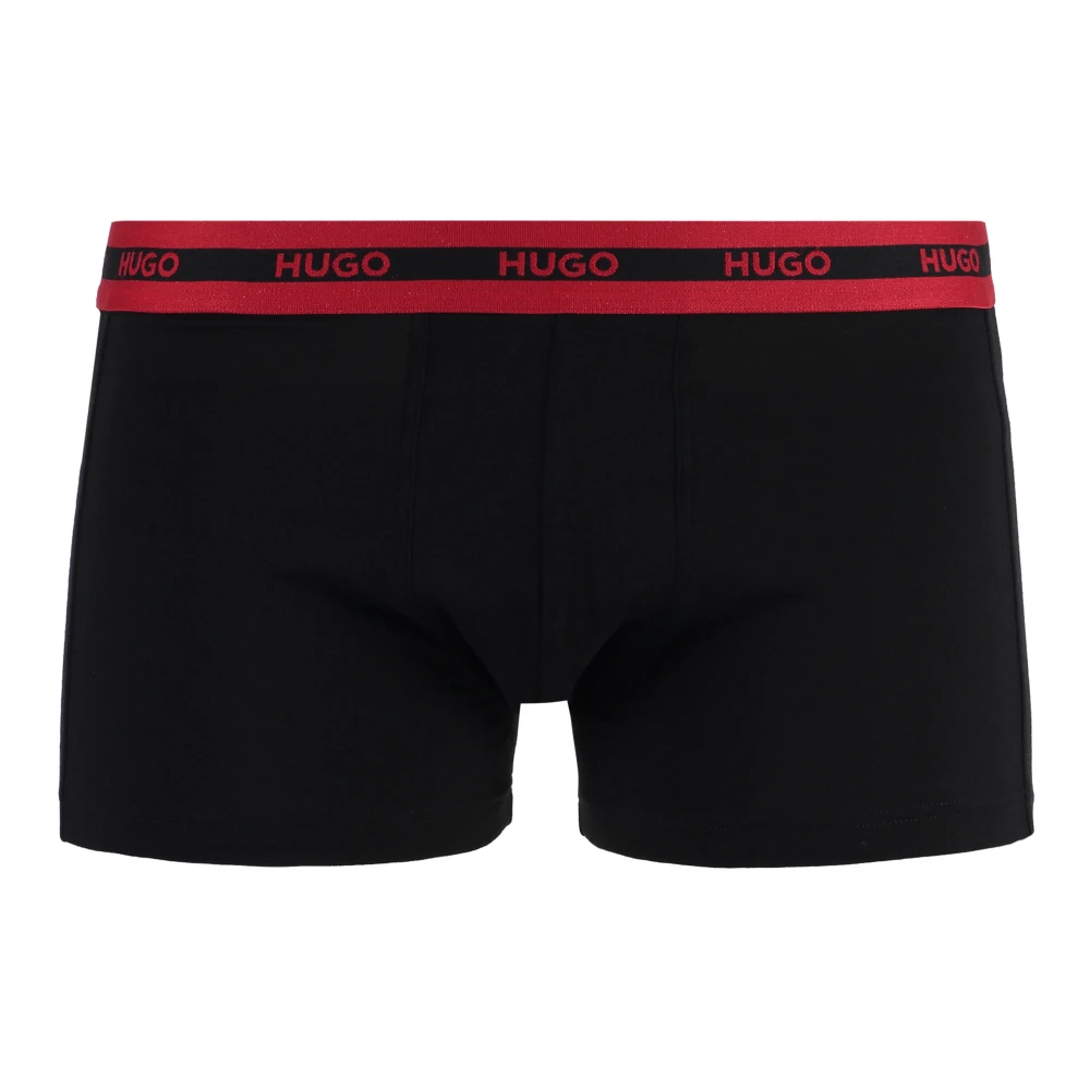 Hugo Boss 3-Pack Boxers met Logo Tailleband Black Heren