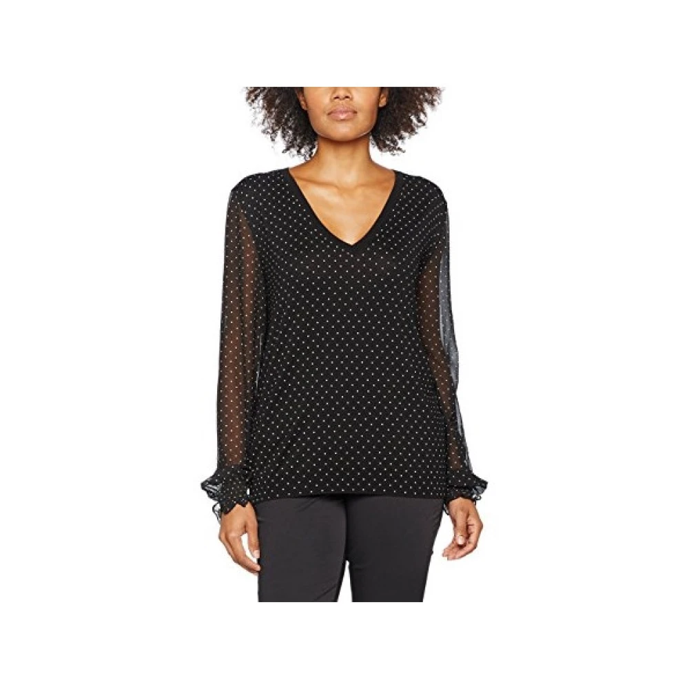 Twinset Polkadot longsleeve top Black Dames