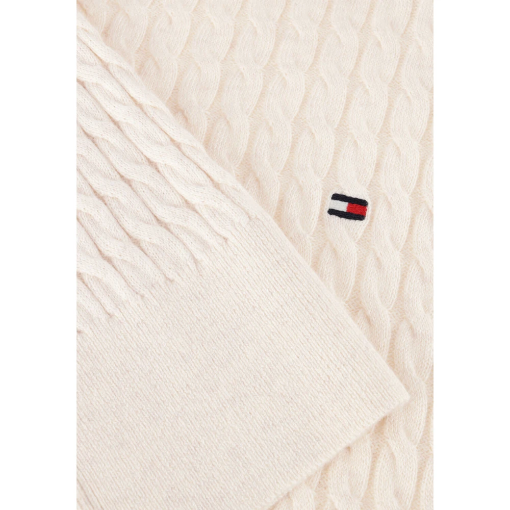 Tommy Hilfiger Elegante Kabeltrui Beige Dames