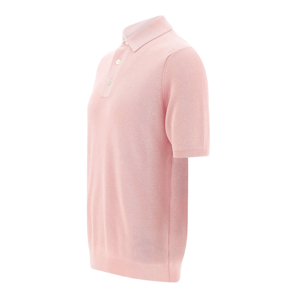 Filippo De Laurentiis Roze Katoenen Poloshirt Pink Heren