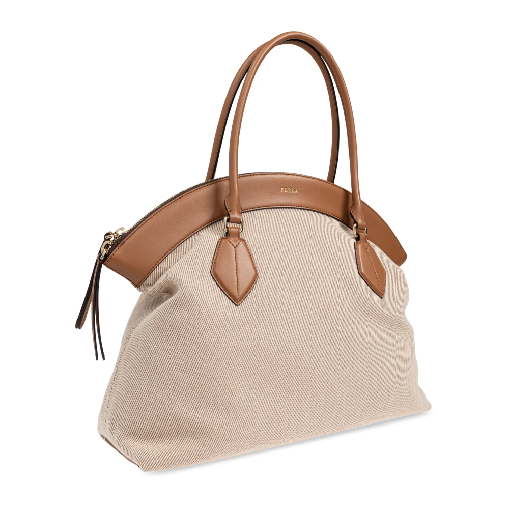 Furla Tas 'Erica XL' Beige Dames