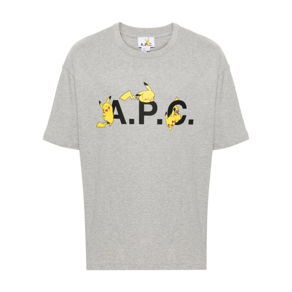 A.p.c. Pokemon T-shirt 100% katoen Gray Heren