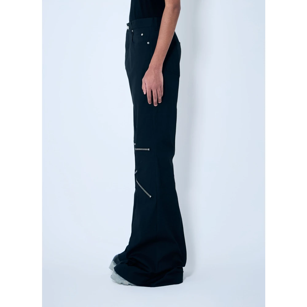 Rick Owens Functionele cargobroek met ritszakken Black Heren