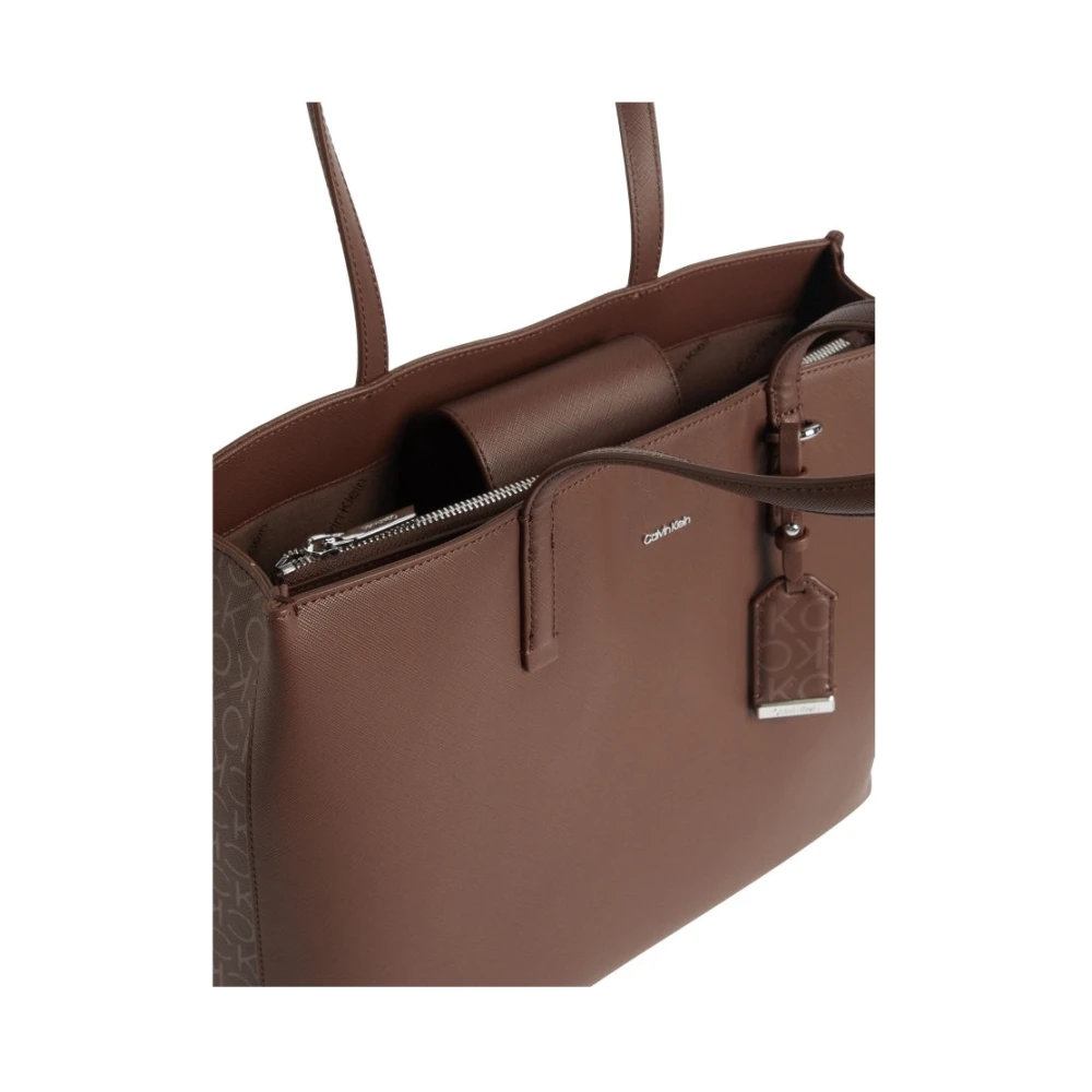 Calvin Klein Bruine Medium Shopper Handtas Brown Dames