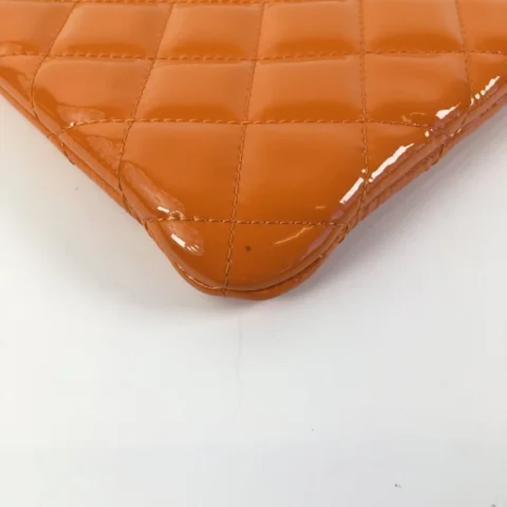 Chanel Vintage Pre-owned Leather wallets Orange Dames