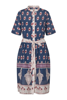 blue-midi-dress-with-short-sleeves