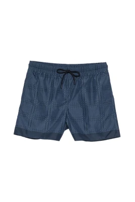 Tryckta tekniska poplinbadshorts