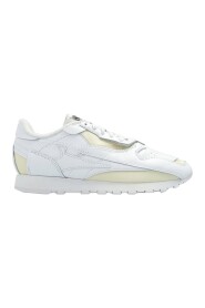 Leder- und Stoff-Sneaker