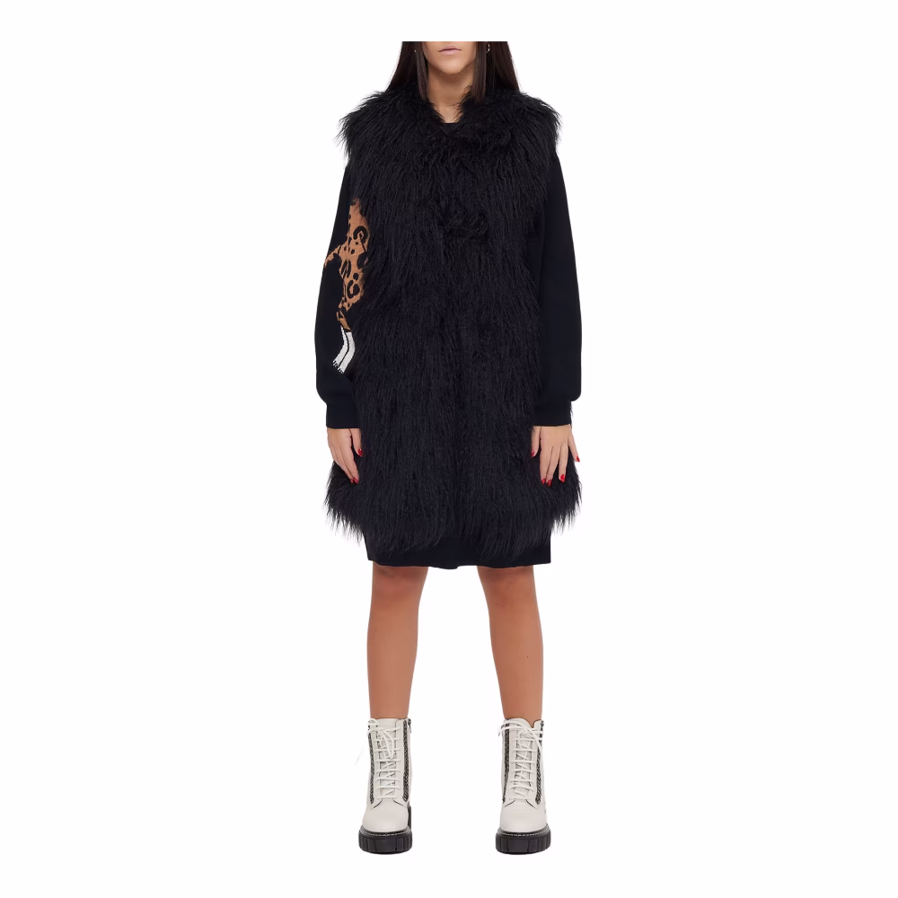 Langer Faux Fur Vest