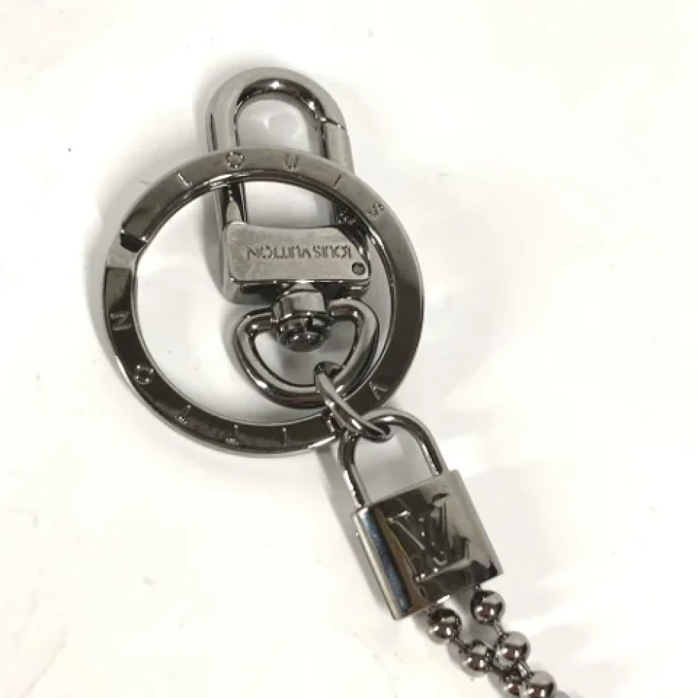 Louis Vuitton Vintage Pre-owned Fabric key-holders Gray Heren