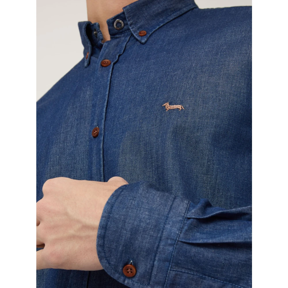 Harmont & Blaine Overhemden Blauw Blue Heren
