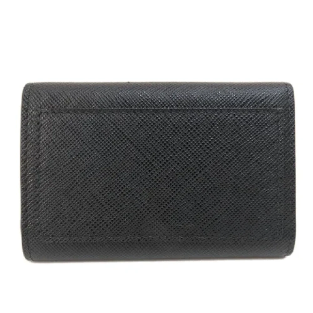 Prada Vintage Pre-owned Leather key-holders Black Dames