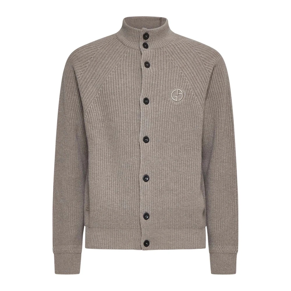 Giorgio Armani Elegante Sweater Collectie Beige Heren