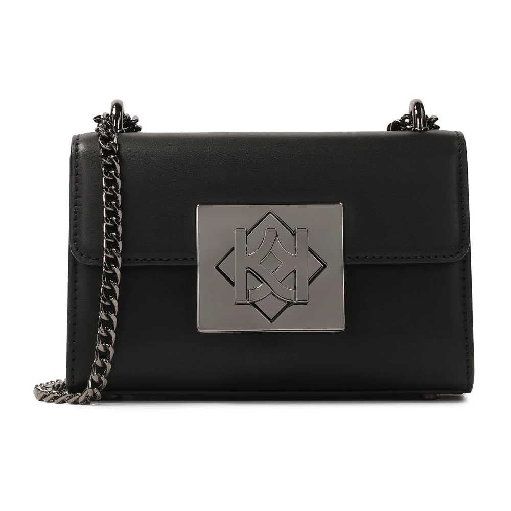 Kazar Kleine stijve tas met grote gesp Black Dames