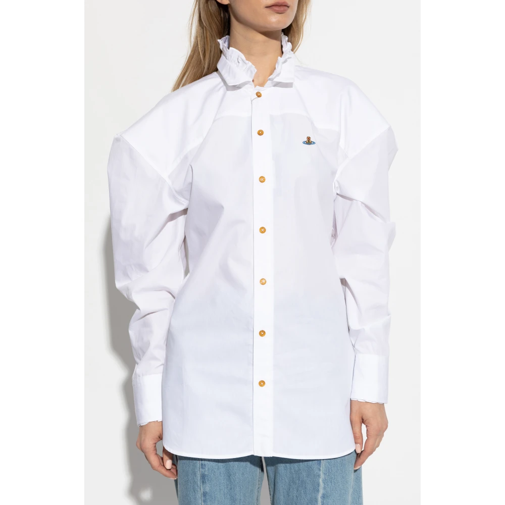Vivienne Westwood Shirt met logo White Dames
