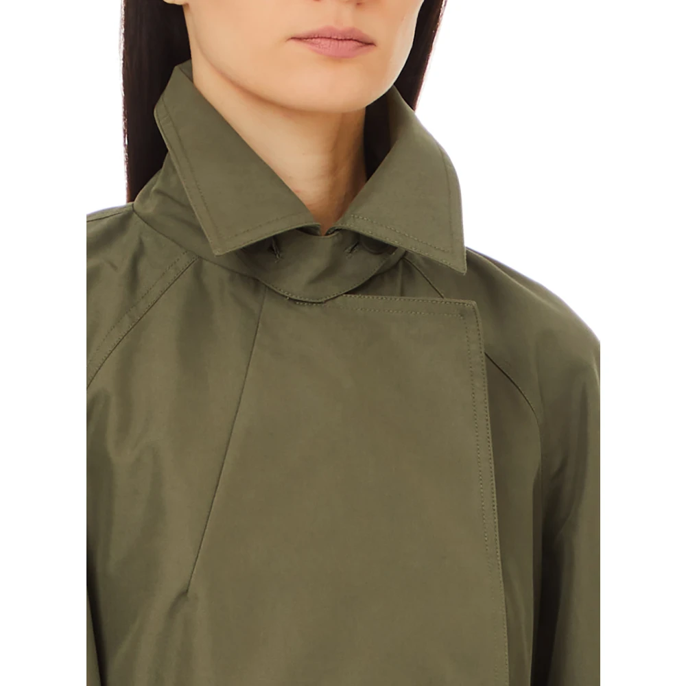 Liu Jo Groene Trenchcoat voor Vrouwen Green Dames