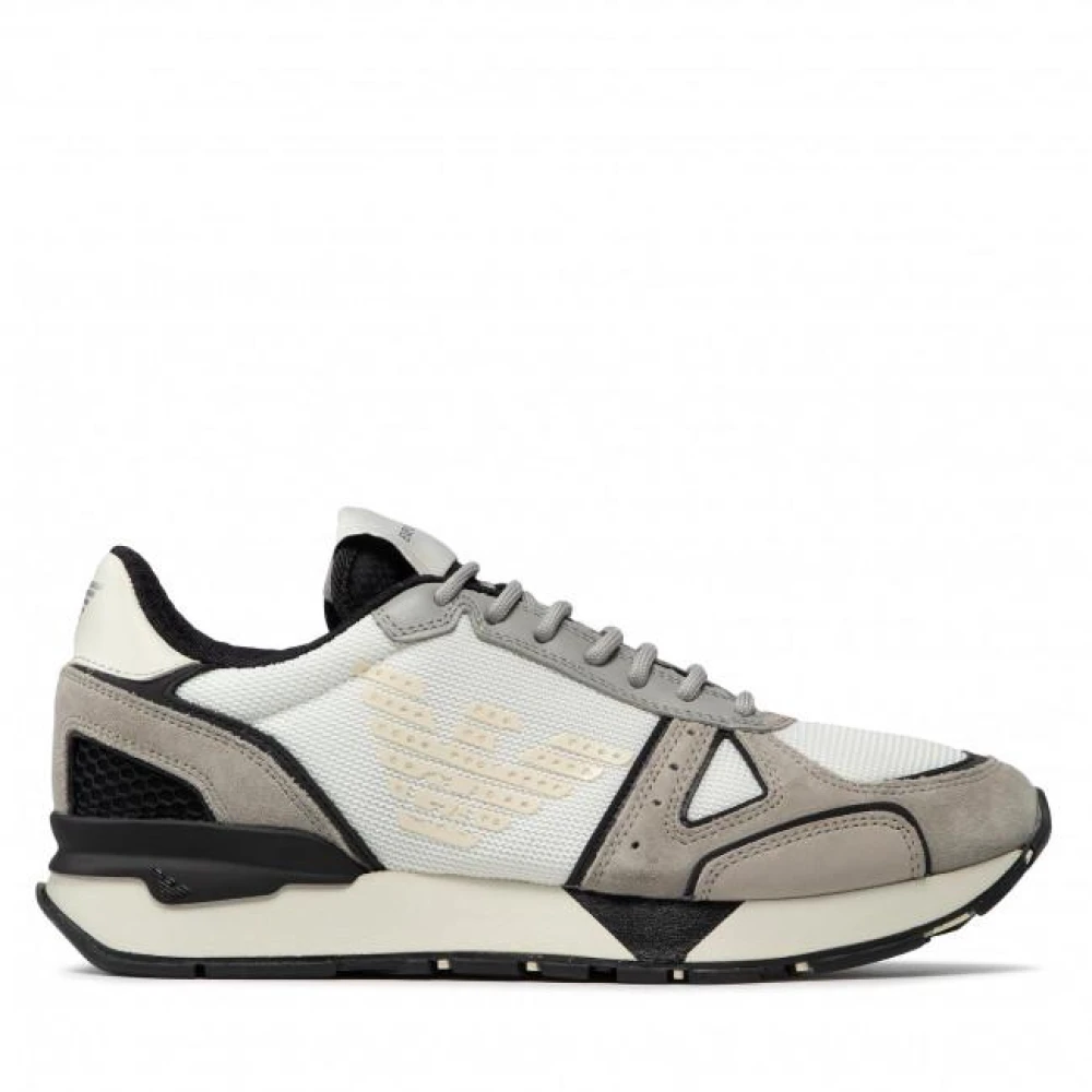 Emporio Armani Men's White Gray Stylish Watch - Sneakers - 9 Uk - Shoes