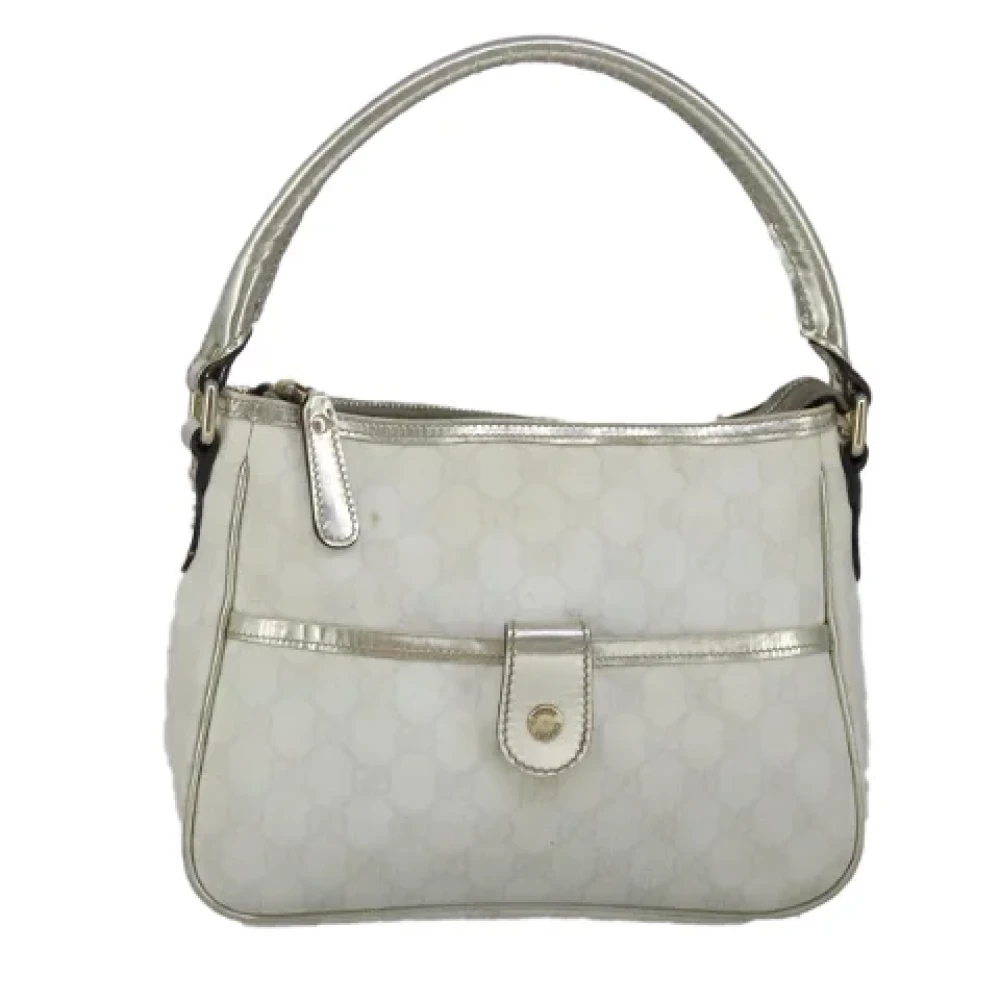 Gucci Vintage Pre-owned Canvas gucci-bags White Dames