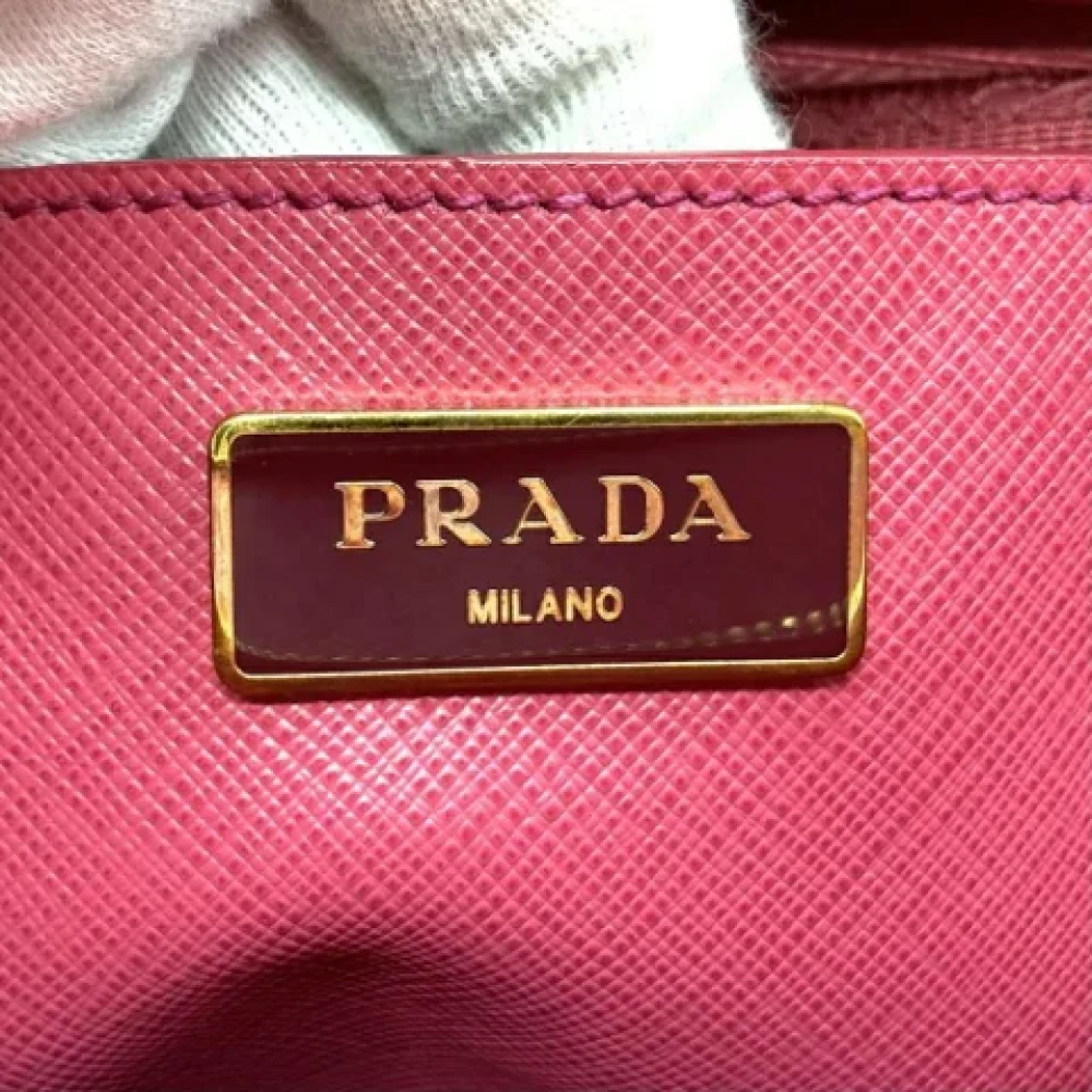 Prada Vintage Pre-owned Leather prada-bags Pink Dames