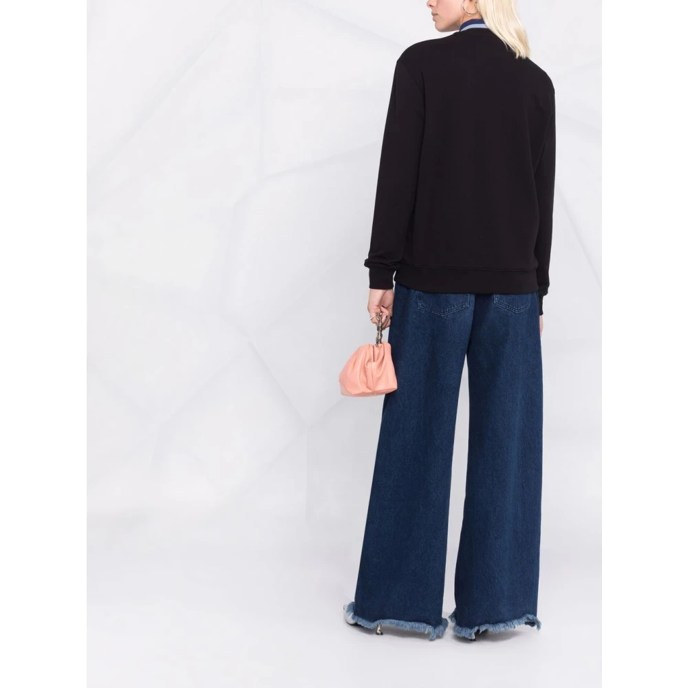 Msgm Casual Sweatshirt 99C Black Dames