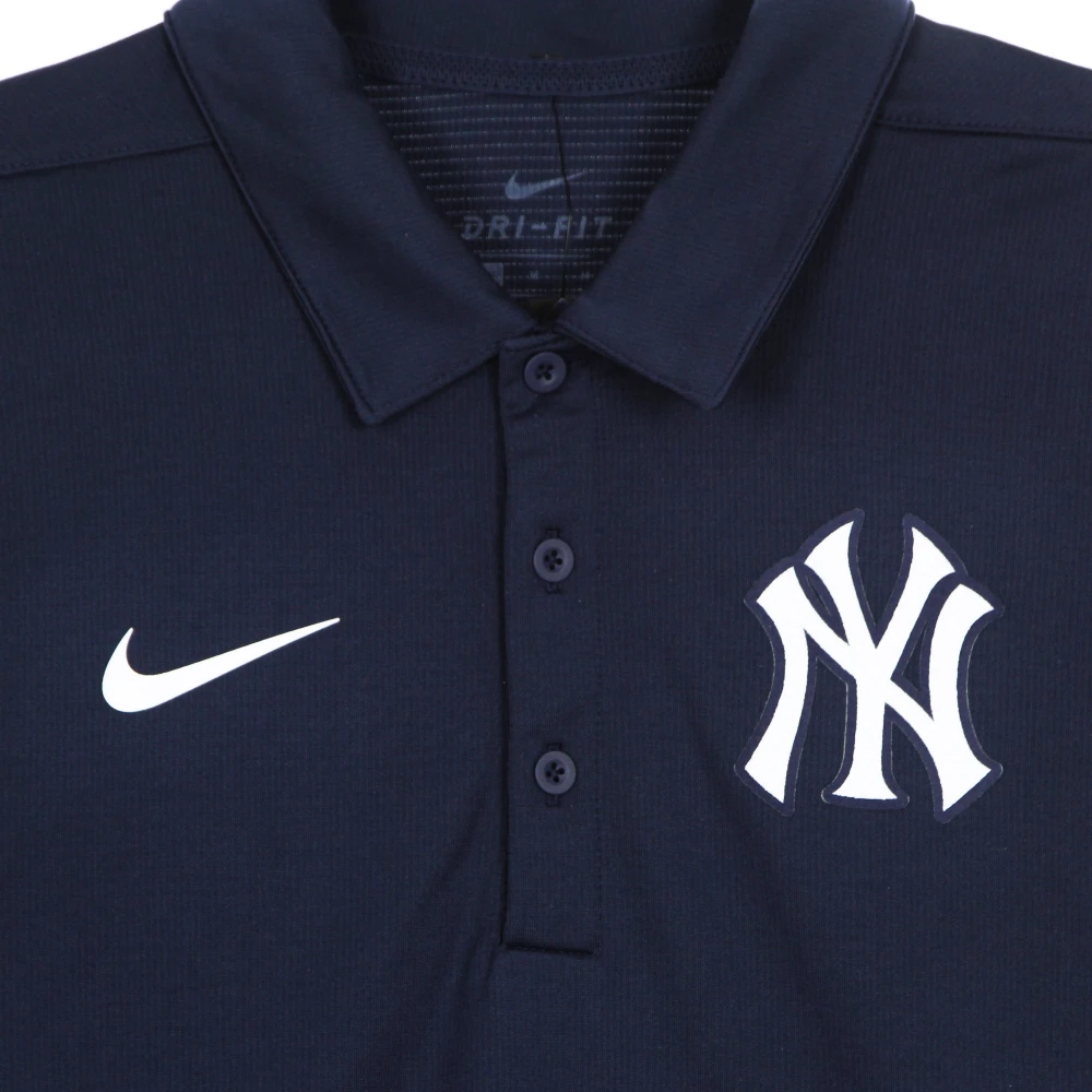 Nike MLB Logo Polo Shirt Middernacht Marineblauw Blue Heren