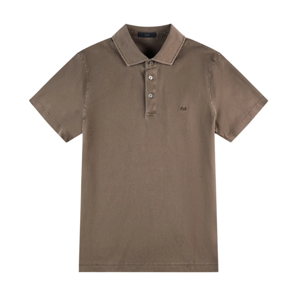 Fay - Tops > Polo Shirts - Brown - Fay - Modalova