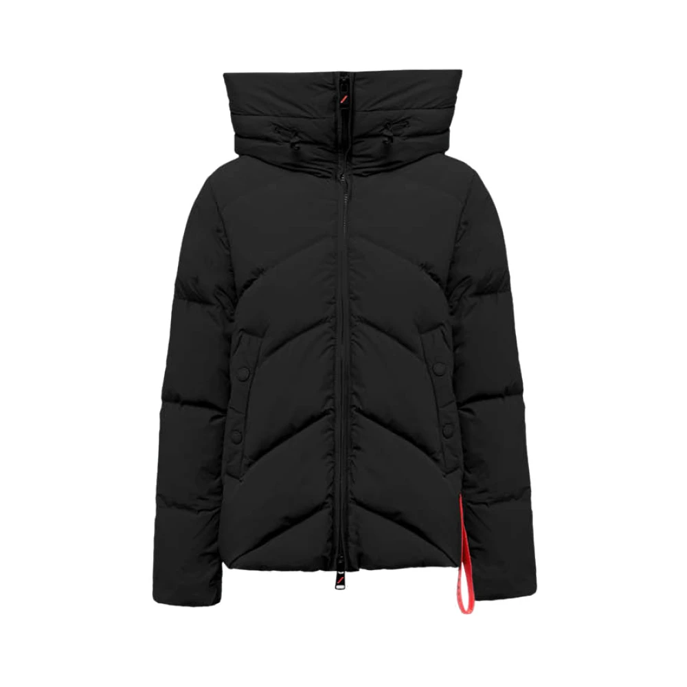 Afterlabel Zwarte jas met zijlogo Black Dames