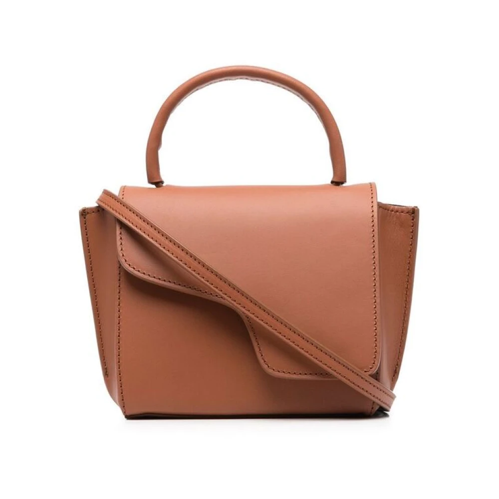 ATP Atelier Leren Tote Tas met Enkele Handvat Brown Dames