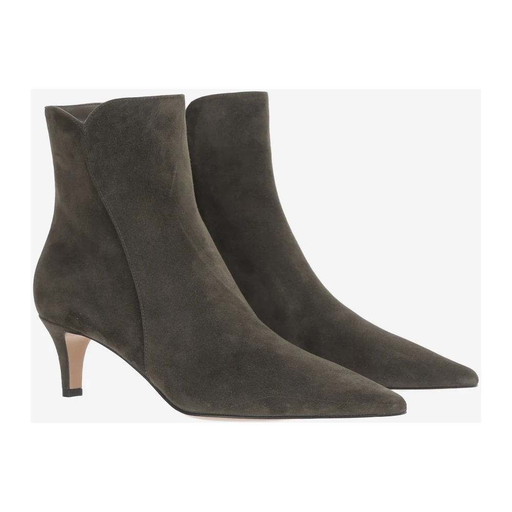 Gianvito Rossi Levy 55 Suède Enkellaarsjes