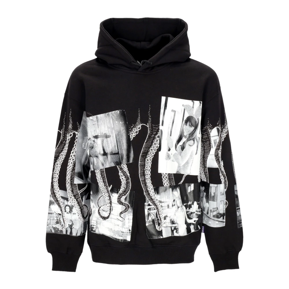 Octopus Men's Black Bunnies Nights Hoodie