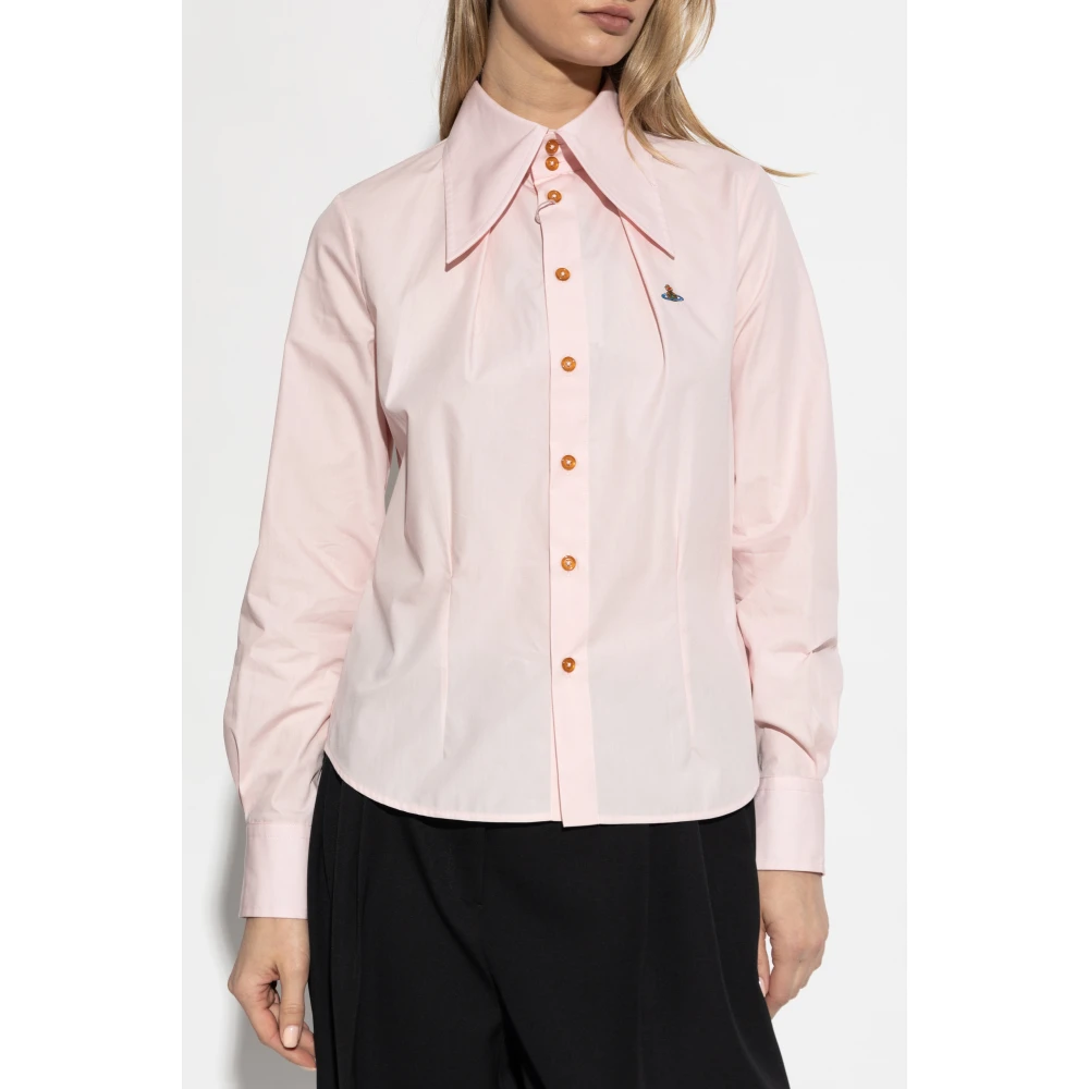 Vivienne Westwood Shirt met logo Pink Dames