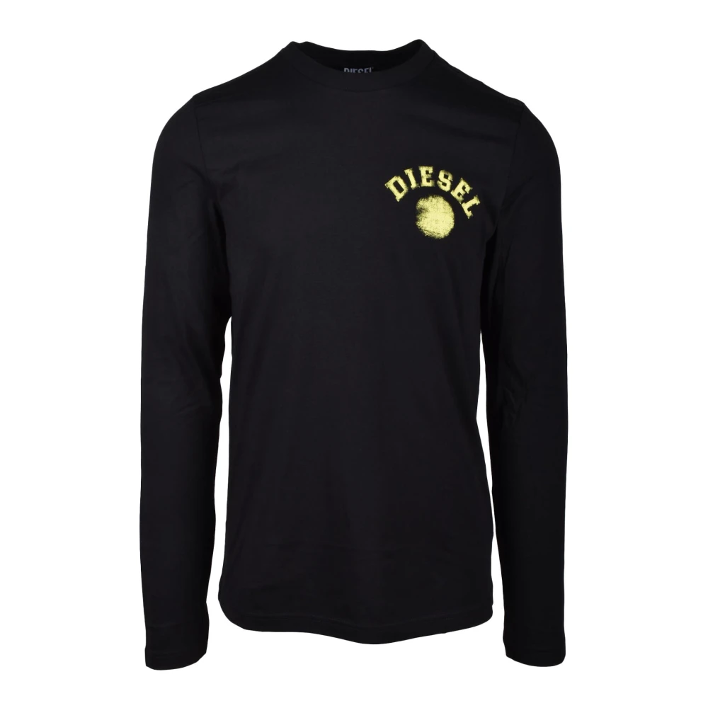 Diesel Katoenen T-shirt Black Heren