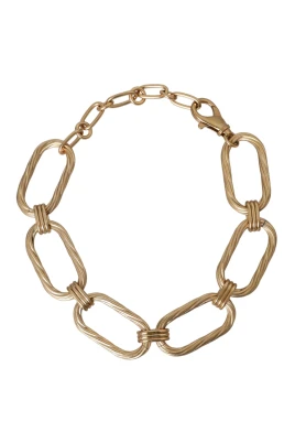 Guldton Länk Halsband Smycken
