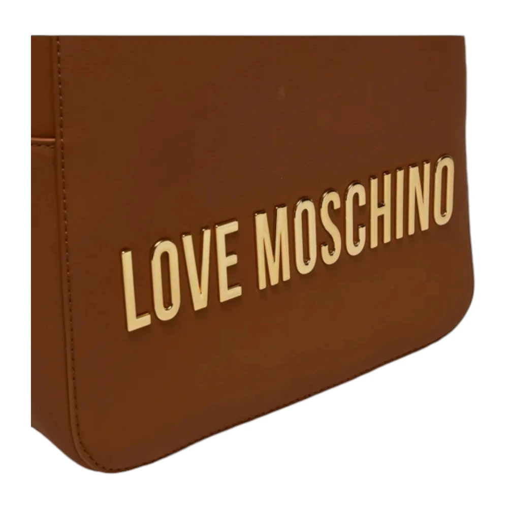 Love Moschino Stijlvolle dames schoudertas van synthetisch leer Brown Dames