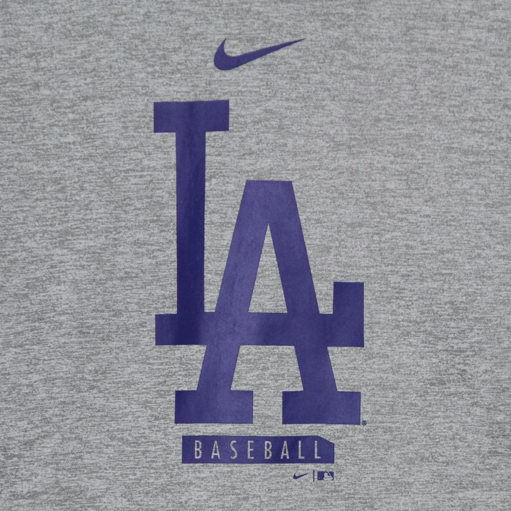 Nike MLB Logo Therma Performance Pullover Hoodie Gray Heren